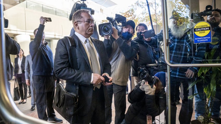 Sunny Balwani, former president of Theranos Inc., arrives at federal court in San Jose, California, US, on Wednesday, Dec. 7, 2022. Balwani, ex-boyfriend of Theranos founder Elizabeth Holmes, was found guilty of all charges against him for his role in the collapse of the $9 billion blood-testing startup. Photographer: David Paul Morris/Bloomberg via Getty Images