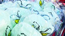 Grinch cotton candy available at Grinchmas at Universal Studios Hollywood through Jan. 1, 2023.