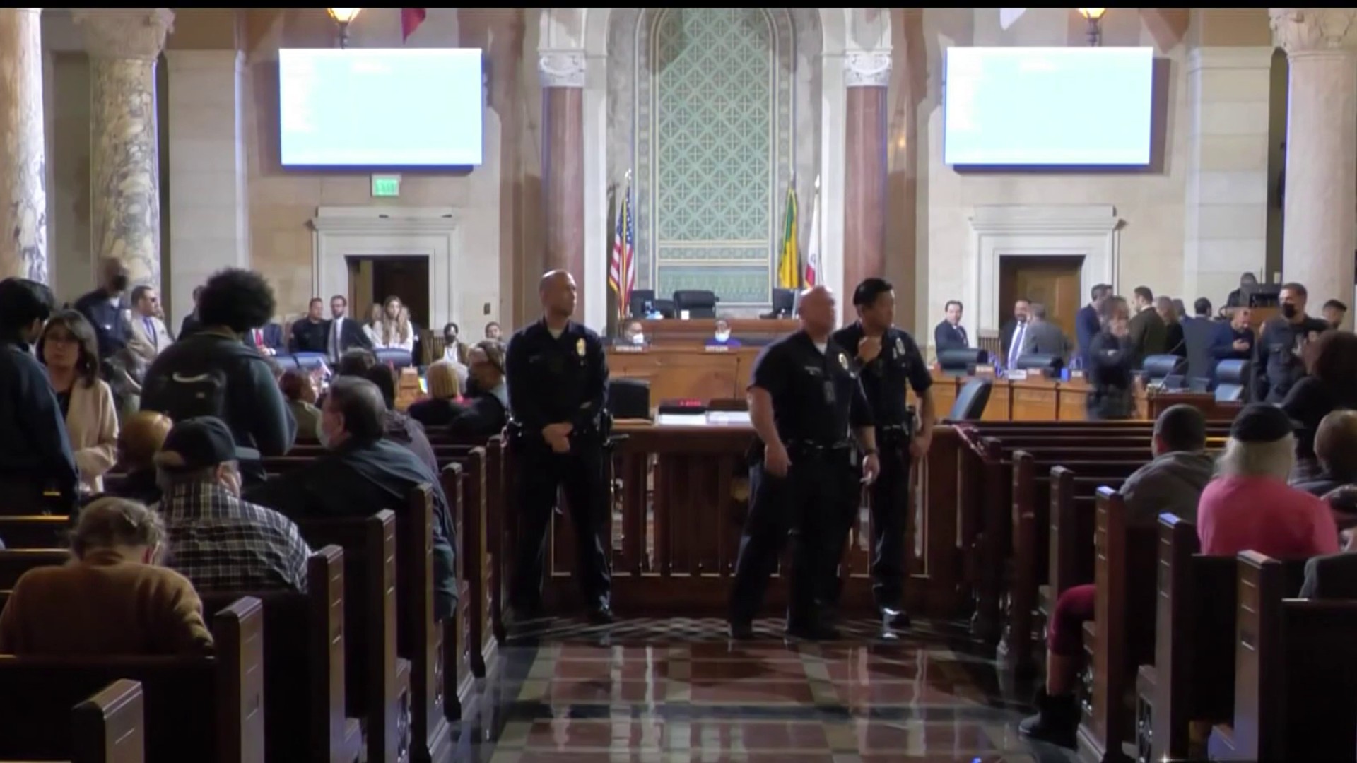 Kevin de León Shows Up at LA City Council Meeting, Leaves After Protests Erupt