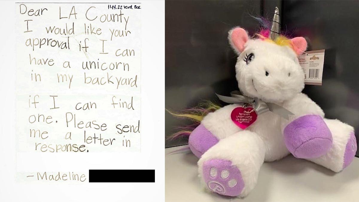 LA County Animal Care Grants Girl’s Handwritten Request to License Unicorn in Her Backyard