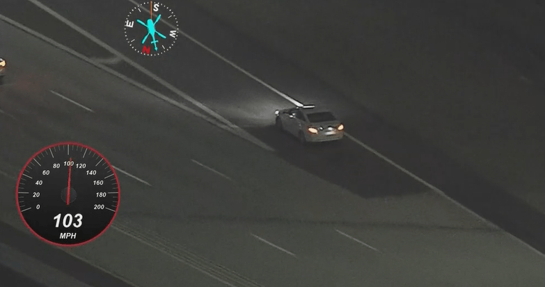 Pursuit Ends in Chino Hills With Car on Fire, Two in Custody