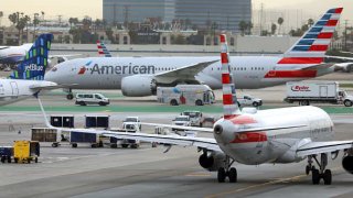 Los Angeles, CaliforniaJan. 11, 2023Flights prepare to take off at LAX on Jan. 11, 2023 after an FAA computer problem.