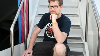 Justin Roiland visits the #IMDboat at San Diego Comic-Con 2022.