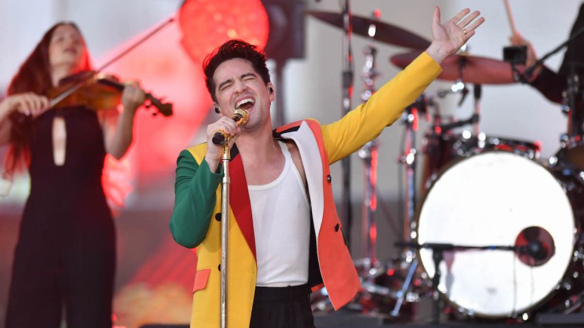 Brendon Urie of ‘Panic! at the Disco’ performs on ‘TODAY’ on Aug. 19, 2022 in New York City.  (Photo by NDZ/Star Max/GC Images)