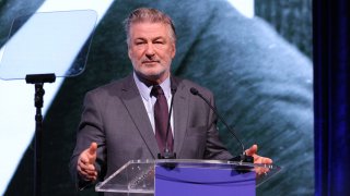 NEW YORK, NEW YORK – DECEMBER 06: Alec Baldwin speaks onstage at the 2022 Robert F. Kennedy Human Rights Ripple of Hope Gala at New York Hilton on December 06, 2022 in New York City. (Photo by Mike Coppola/Getty Images for 2022 Robert F. Kennedy Human Rights Ripple of Hope Gala)