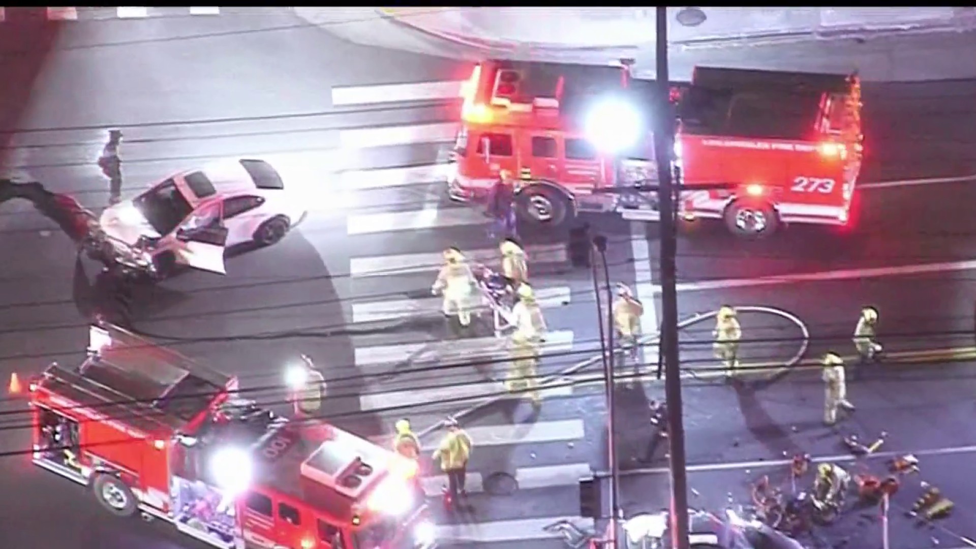 Three People Hurt, Two Critically, In Vehicle Crash In Reseda