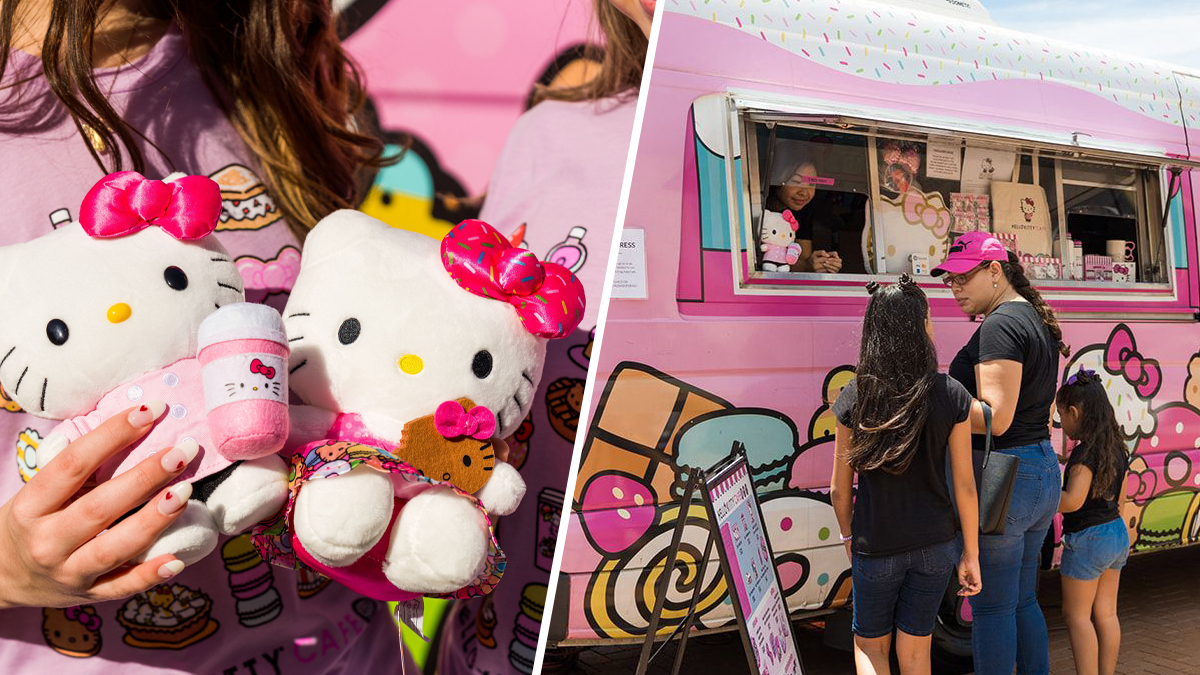 Hello kitty cheap food truck toy