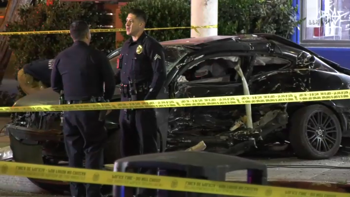Bystander Struck During LAPD Pursuit Crash in South LA