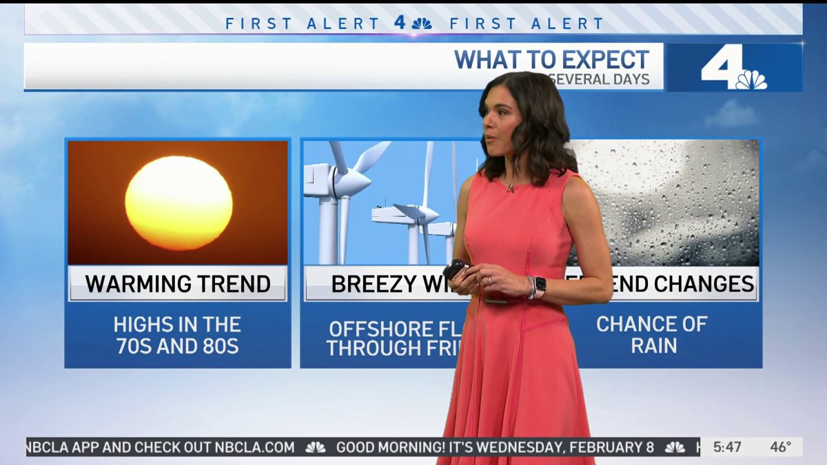First Alert Forecast: Into the 70s – NBC Los Angeles