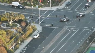 A bicyclist was struck and fatally stabbed by a driver Wednesday Feb. 2, 2023 in a horrific attack on Pacific Coast Highway in Orange County, authorities said.