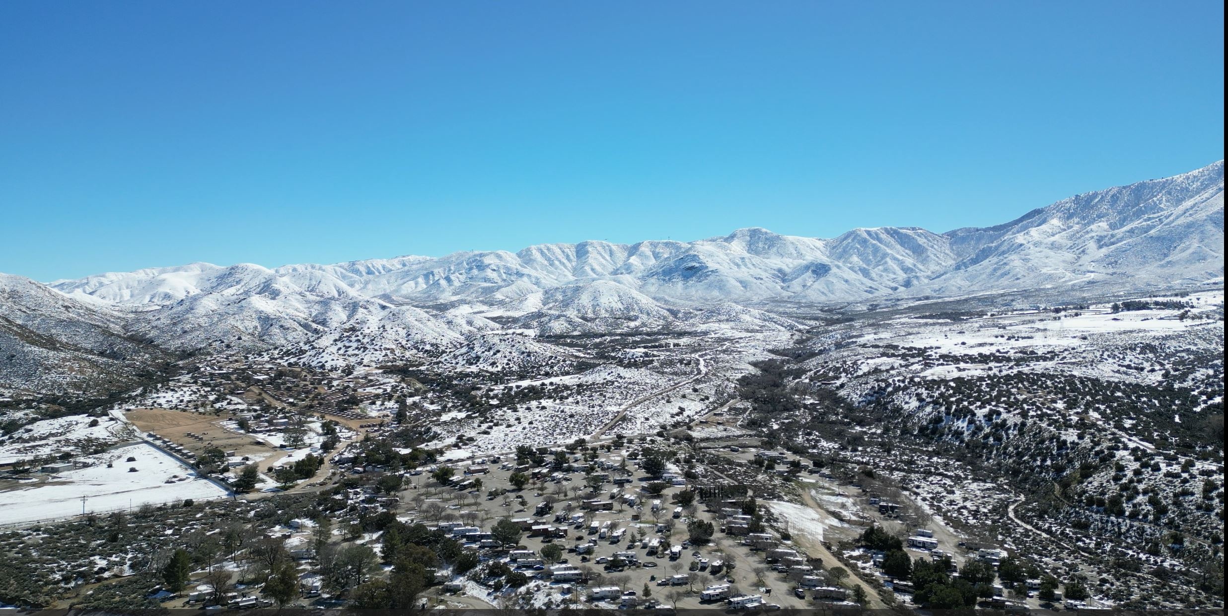 Watch Cold Storm Blankets Hills Near Santa Clarita Valley With