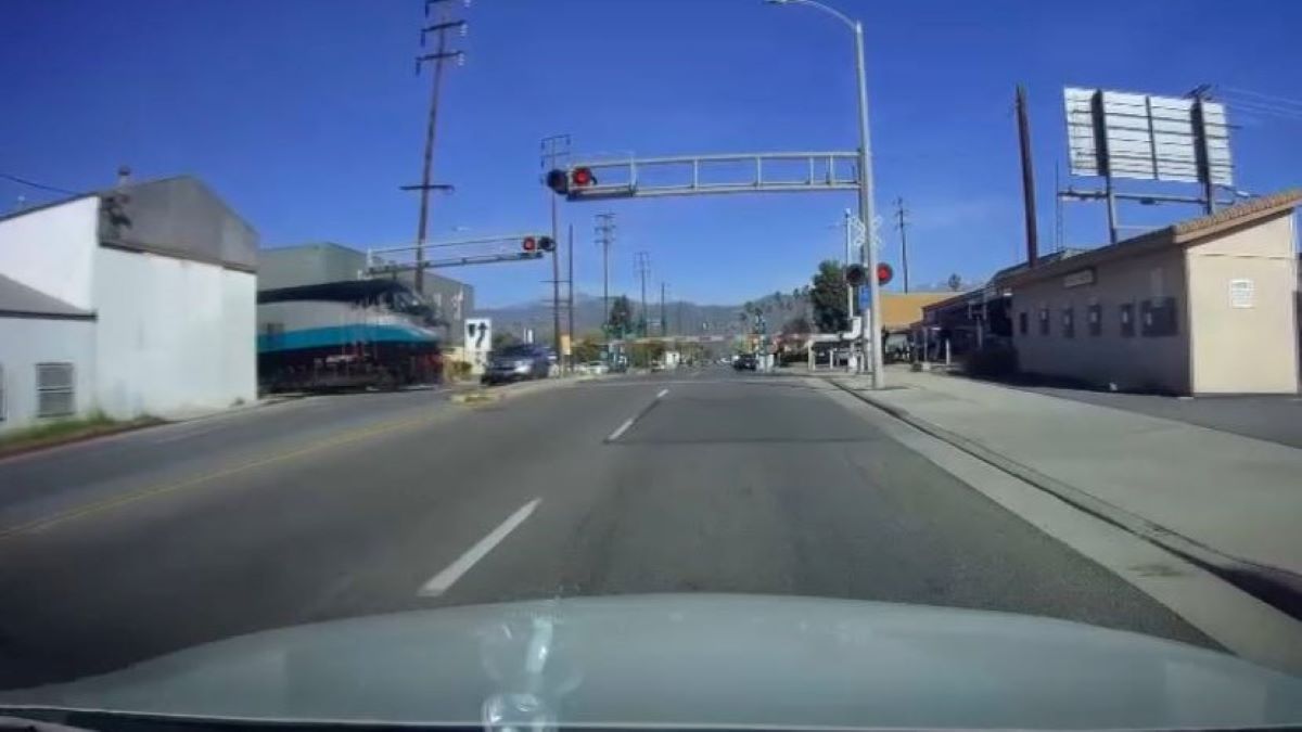 Dashcam Captures Moment Train Strikes SUV in Covina NBC Los Angeles
