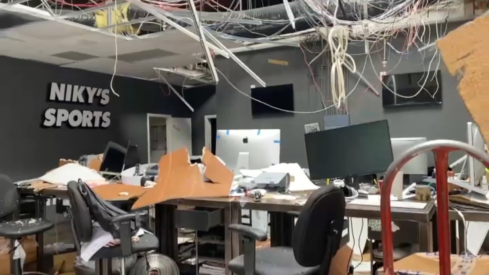 Images Tornadoes Leave Trail of Damage in Montebello, Carpinteria