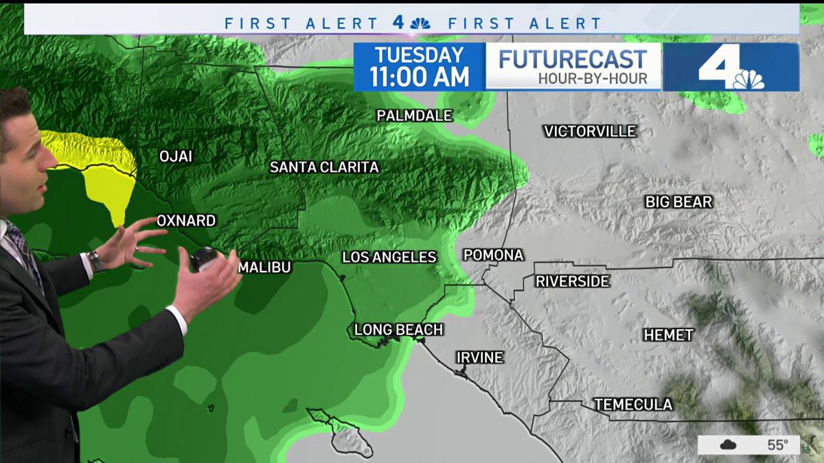 First Alert Weather: Strom Rolling Into SoCal – NBC Los Angeles