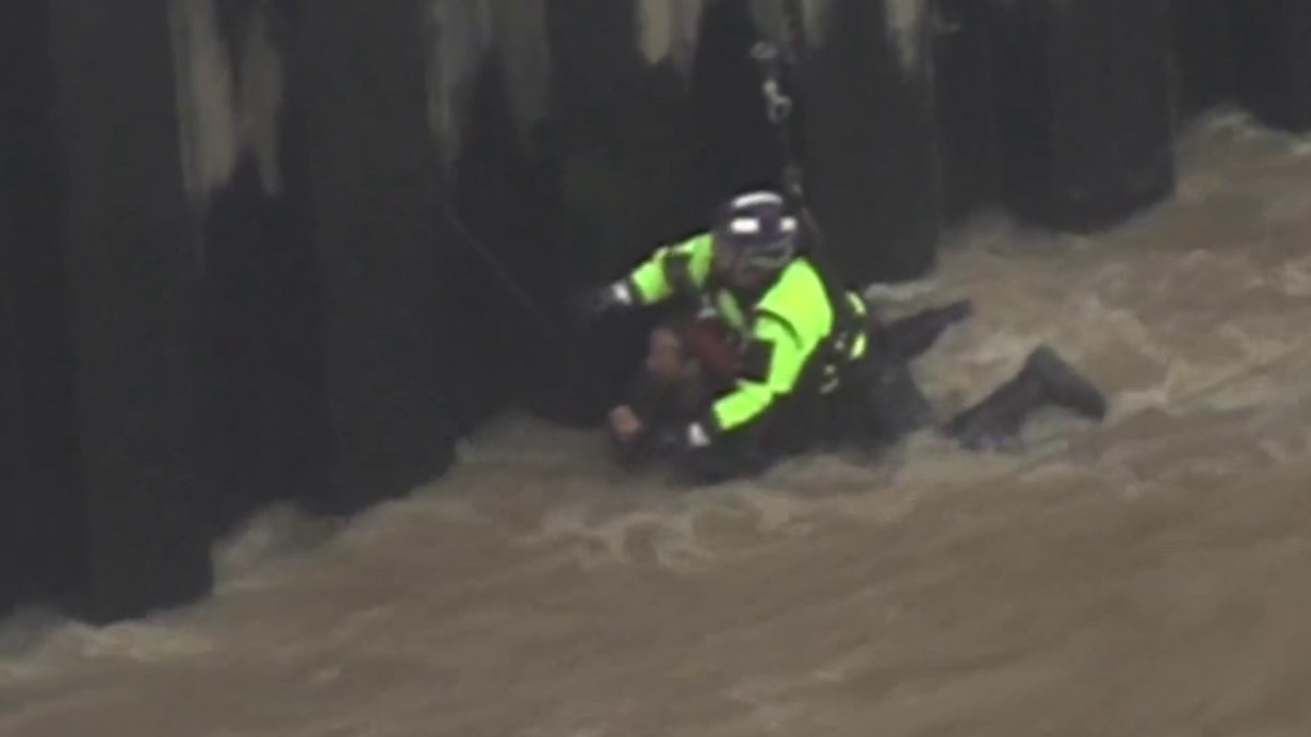 Firefighters Rescue Man From LA River – NBC Los Angeles