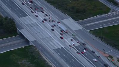 Stretch of 5 Freeway Crumbling in Glendale