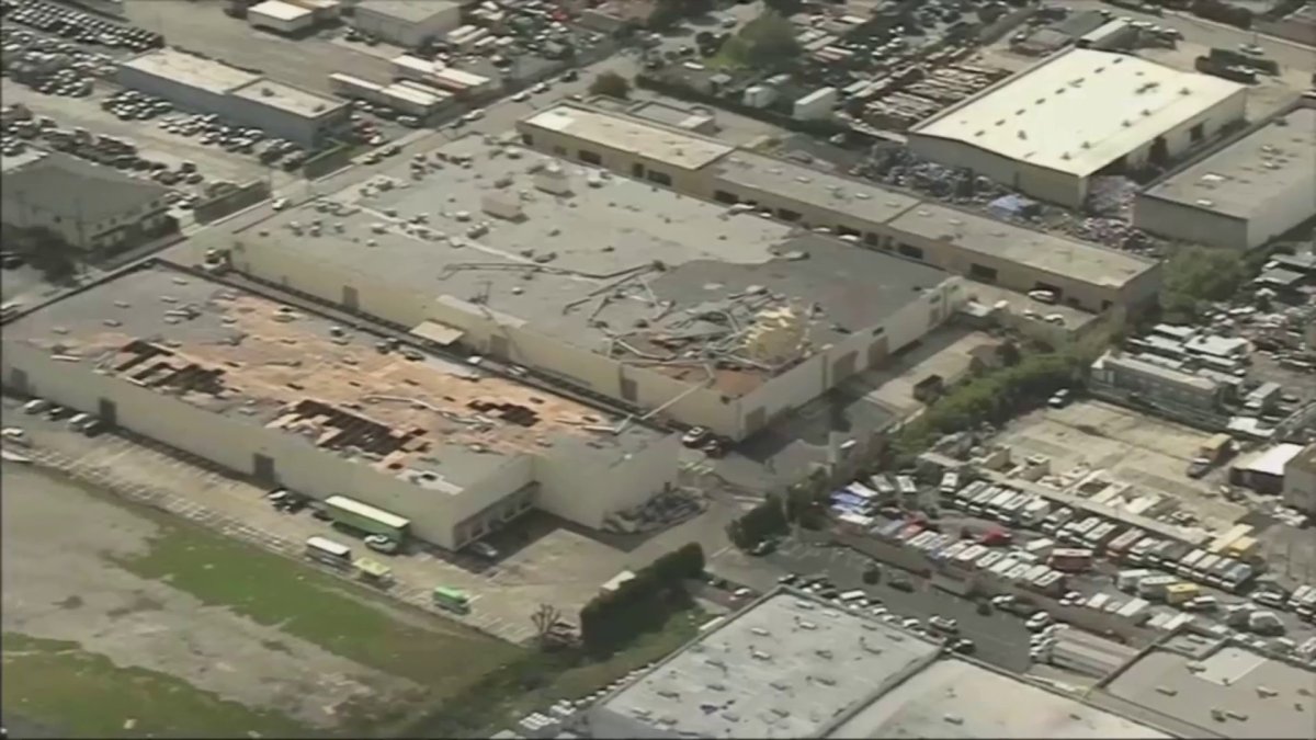 Extensive Debris Field Left Behind by Montebello Tornado – NBC Los Angeles