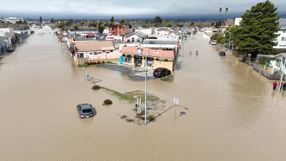 Photos River Levee Break Floods California Town NBC Los Angeles