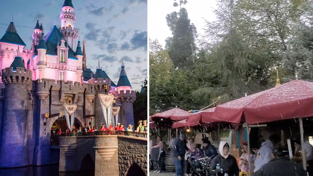 Snow at Disneyland? Videos Show White Stuff Falling at Happiest Place on Earth
