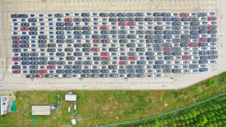 Electric vehicles from Tesla photographed in China. The world’s second largest economy is a major player when it comes to the sale of electric vehicles.