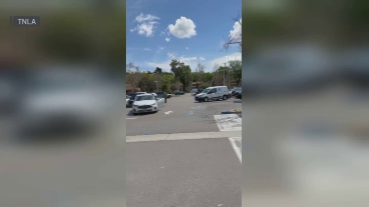 Lady Crashes Into Cars In Parking Lot