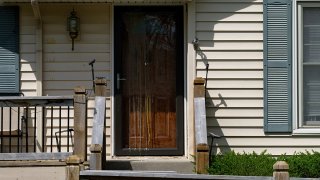 The home of Andrew Lester, the 84-year-old white homeowner accused of shooting Black teen Ralph Yarl, is shown April 18, 2023, in Kansas City, Missouri.