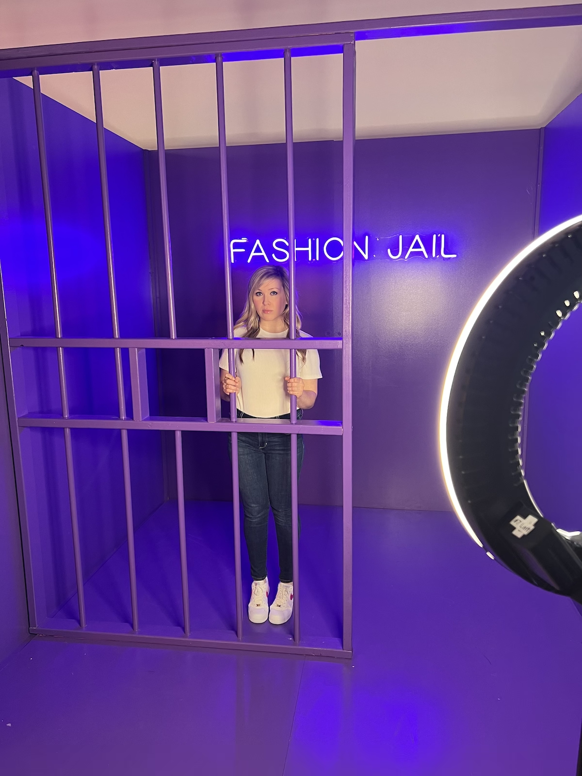 Straight to fashion jail! You'll pay the crime for being too stylish at Neon WRLD. | Photo credit: Heather Navarro