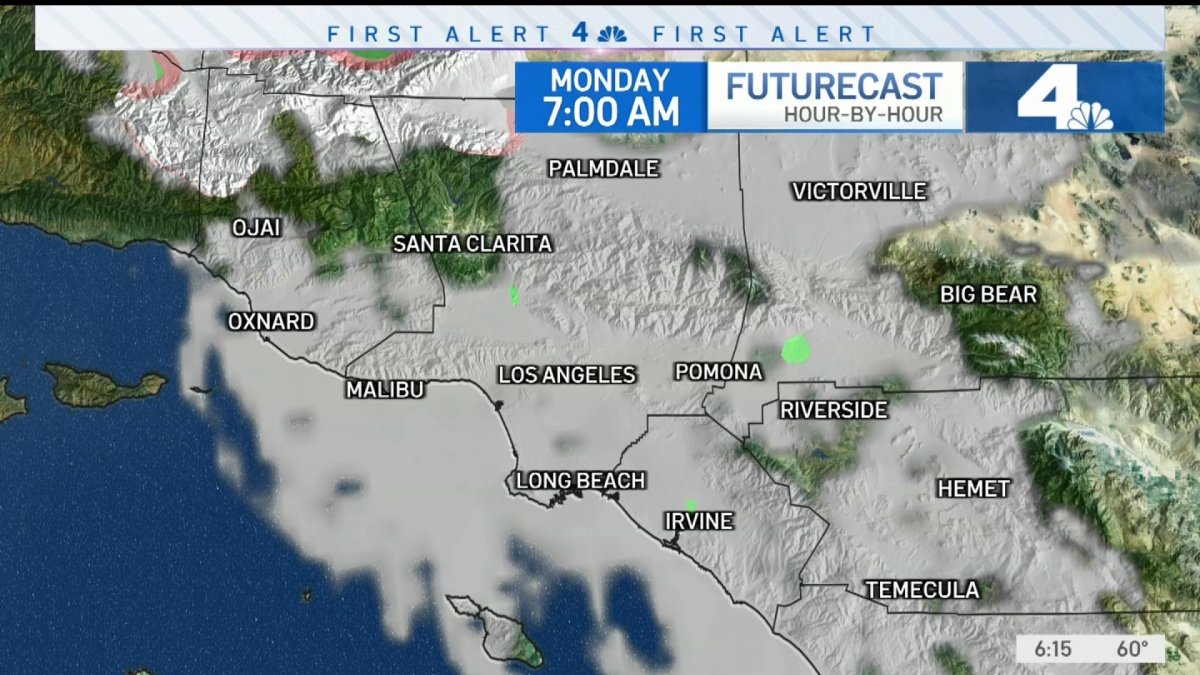 First Alert Forecast Windy Monday & Warmer Week NBC Los Angeles