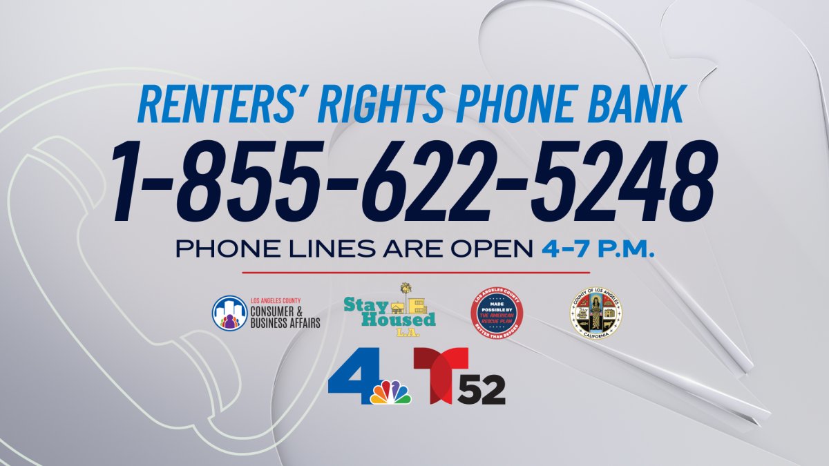 What to Know About the NBCLA, Telemundo 52 Renters’ Rights Phone Bank