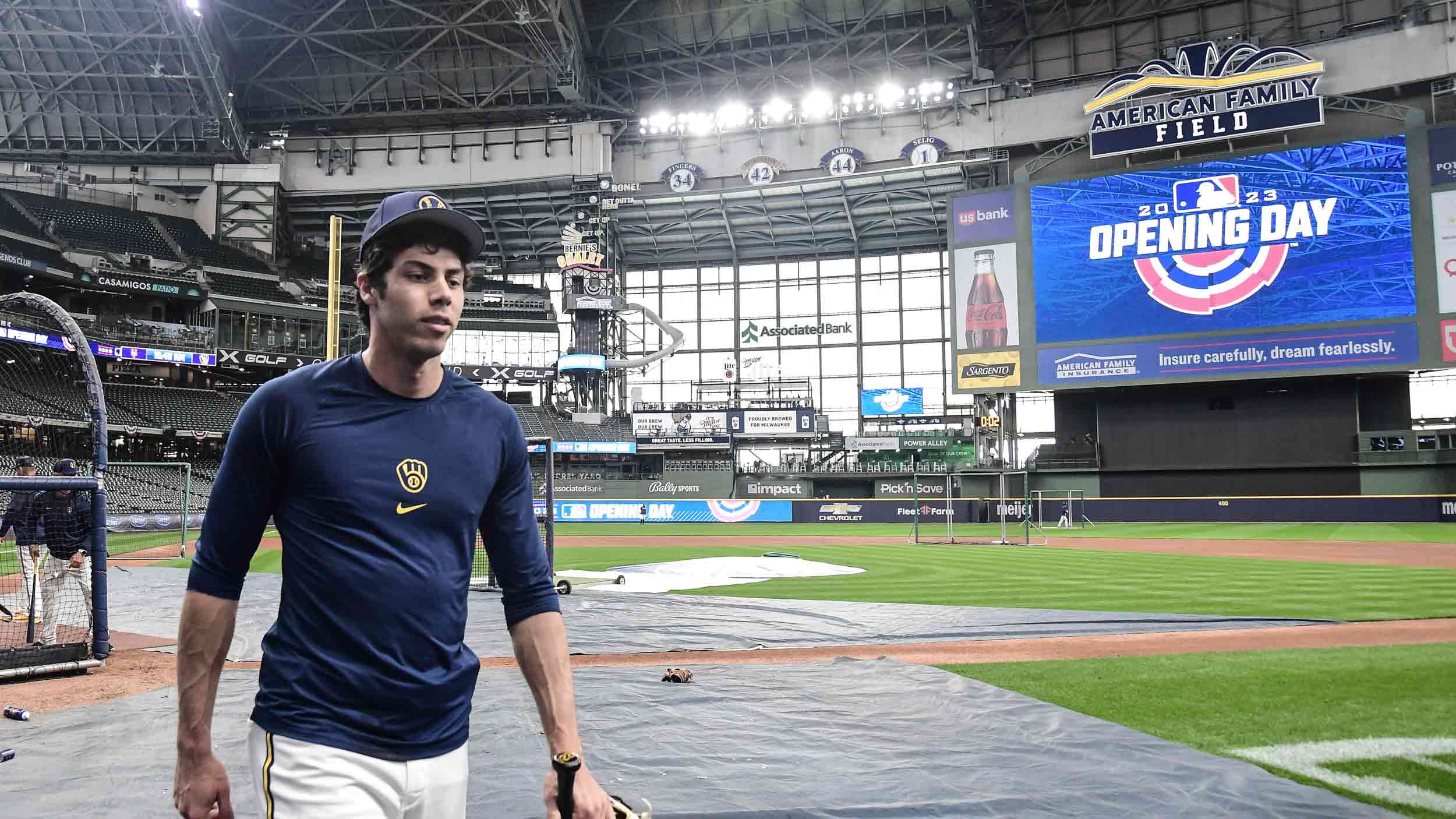 Notes: It was all about family on Friday for Christian Yelich