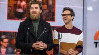 Rhett McLaughlin and Link Neal on Friday, November 1, 2019.