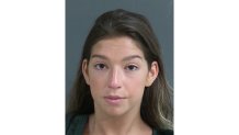 This photo provided by the Charleston County Sheriff's Office, in South Carolina, shows Jamie Lee Komoroski, on April 29, 2023. Komoroski is charged with reckless vehicular homicide and three counts of driving under the influence causing death. (Charleston County Sheriff's Office via AP)