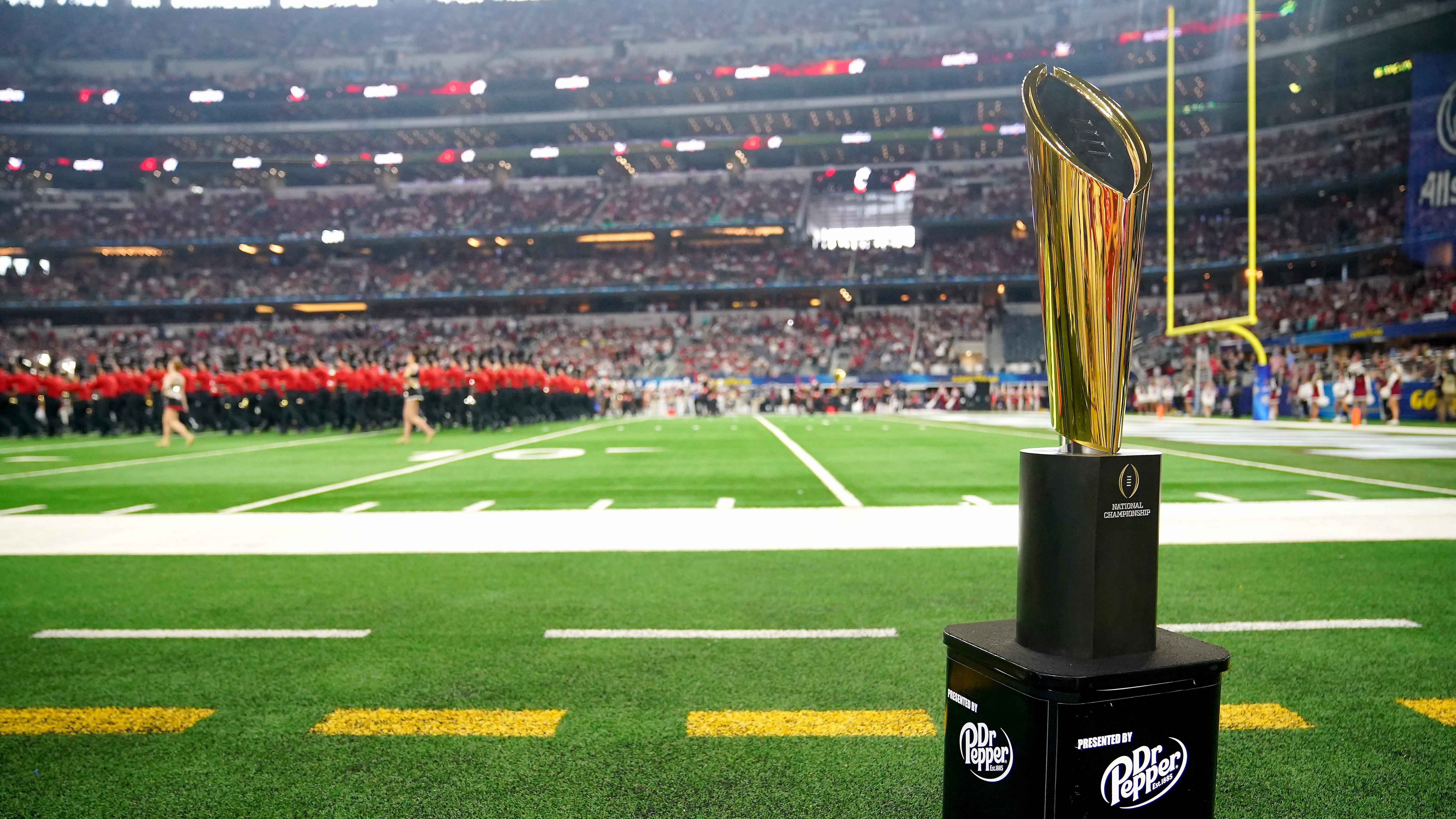 The history of college football national championship games NBC