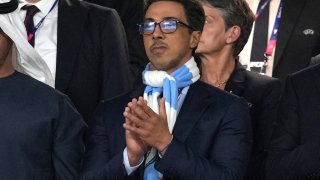 Manchester City owner Sheikh Mansour bin Zayed bin Sultan Al Nahyan during the UEFA Champions League final match at the Ataturk Olympic Stadium, Istanbul.