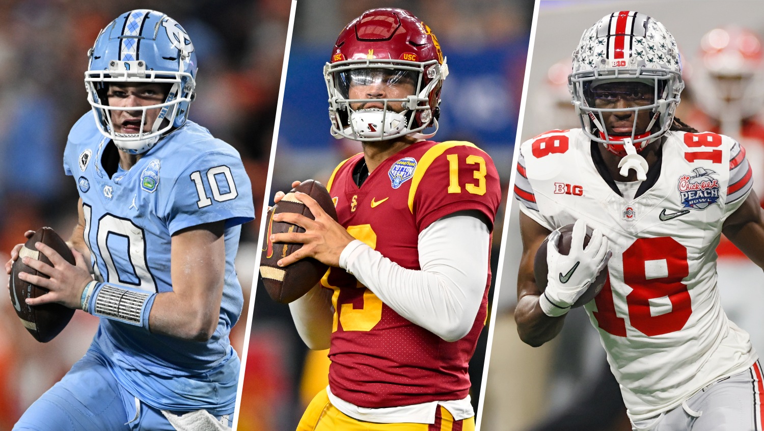 Williams, Harrison, Maye are top prospects in 2024 NFL draft