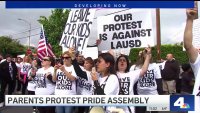 Pride Event Draw Protests Outside Elementary School in North Hollywood