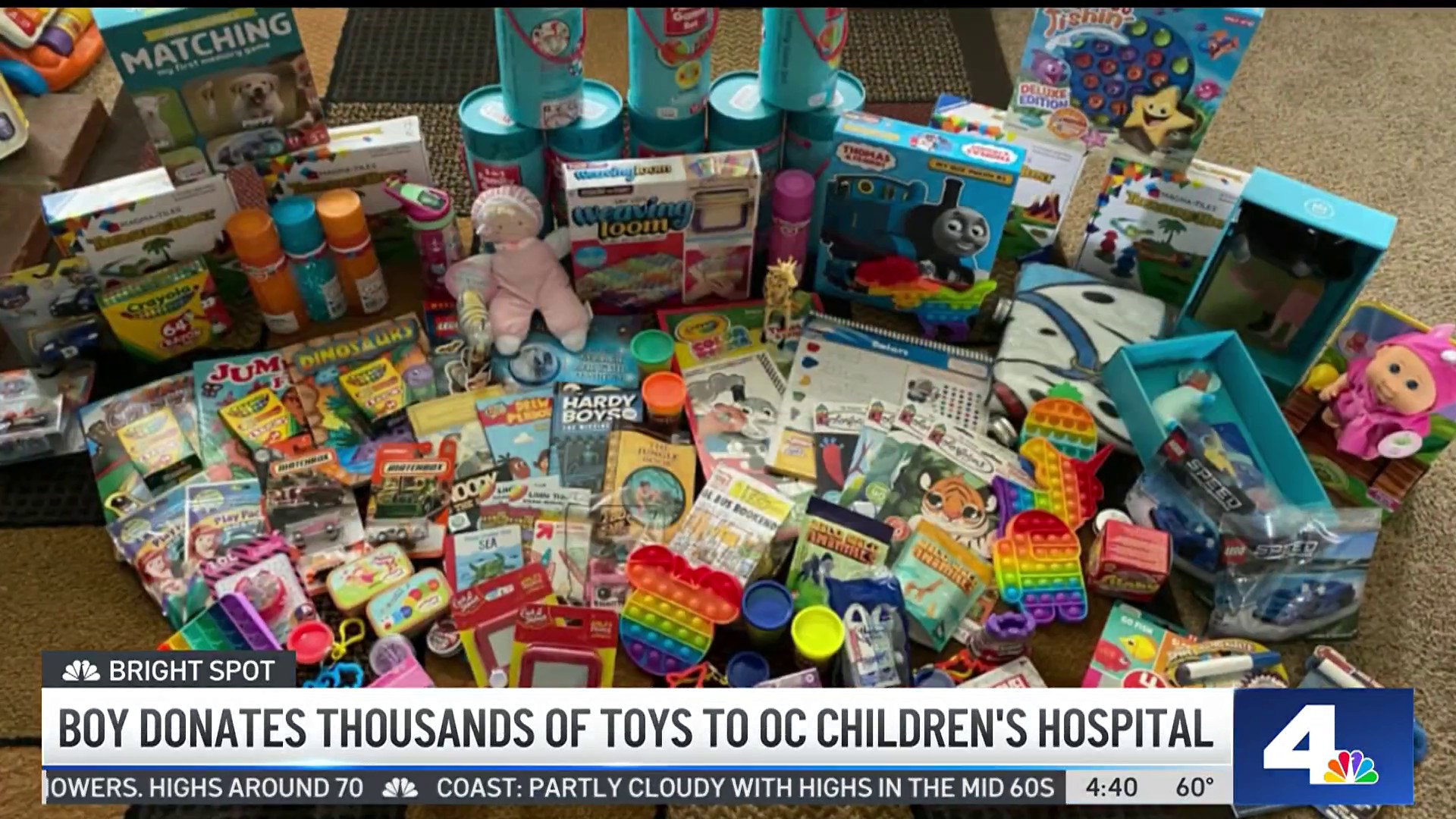 OC boy with autism, other illnesses donates thousands of toys to hospital