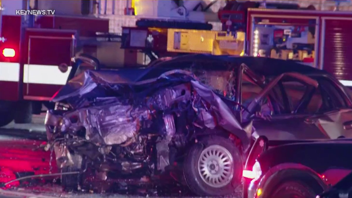 10 Car Crash Kills At Least 1 In Upland Nbc Los Angeles