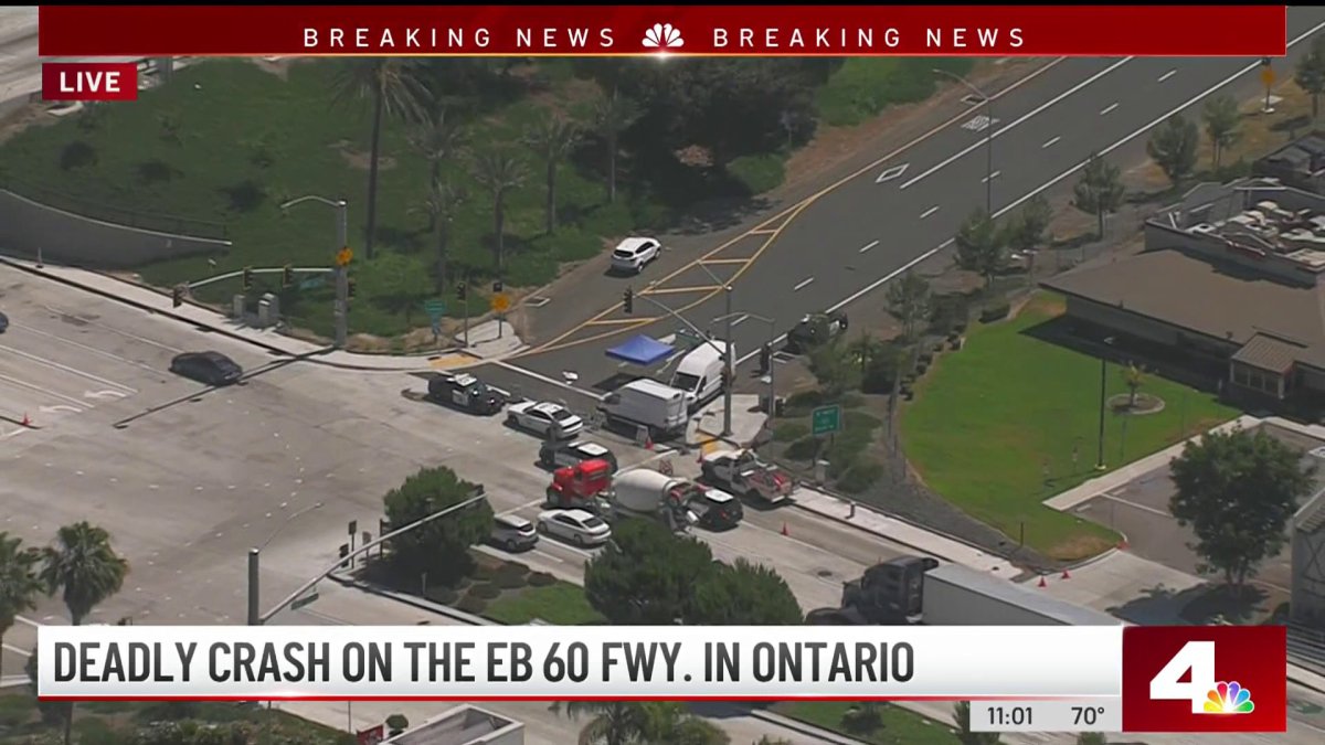 Deadly Crash on 60 Freeway in Ontario NBC Los Angeles