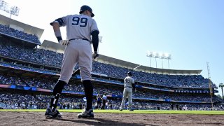 New York Yankees defeated the Los Angeles Dodgers 6-3 during a baseball game at Dodger Stadium in Los Angeles.