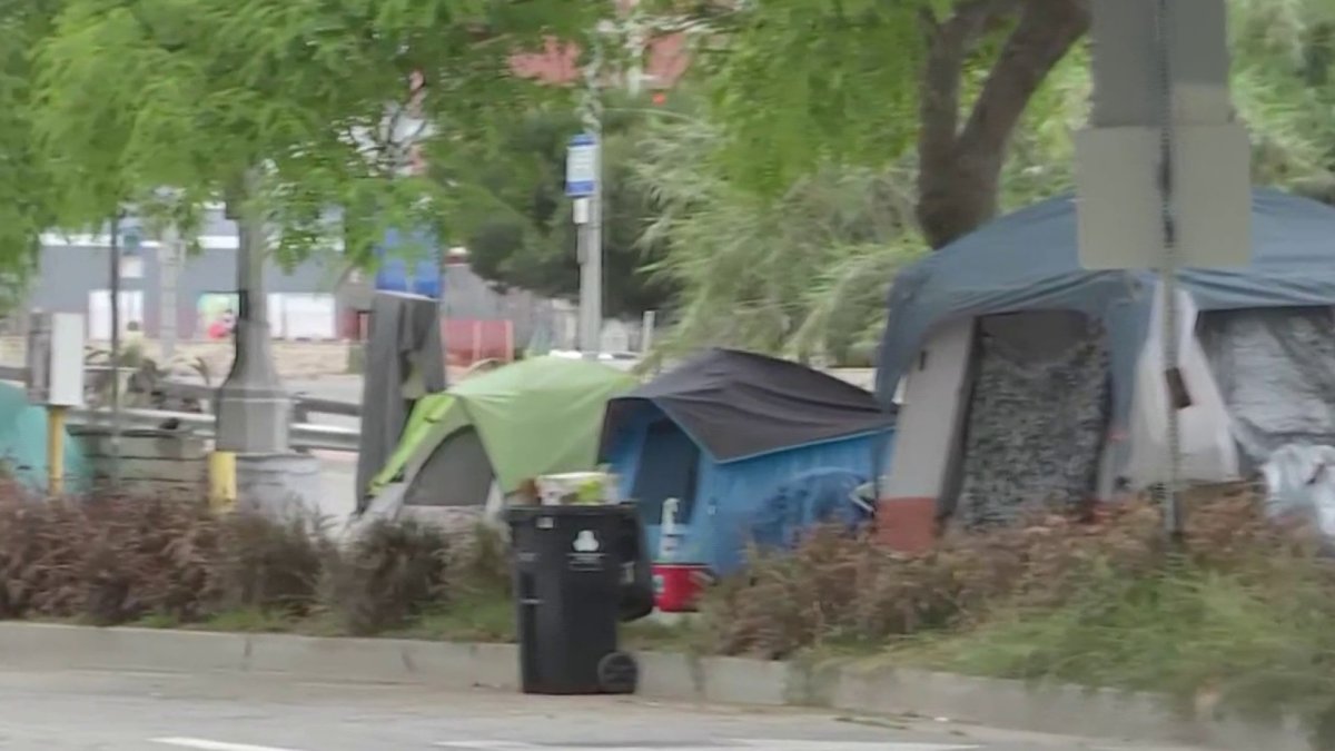 Crews clean up homeless encampment near Venice Canals – NBC Los Angeles