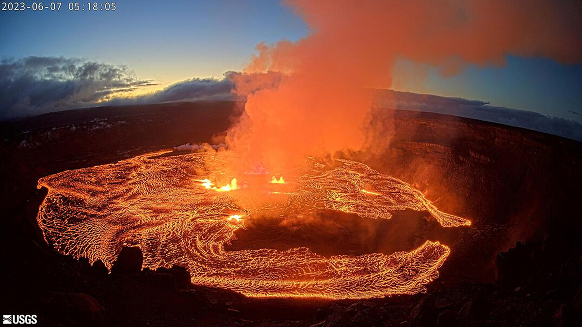 Kilauea, one of the world's most active volcanoes, begins erupting