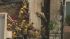 One person trapped after cinder block wall collapses in Pacoima