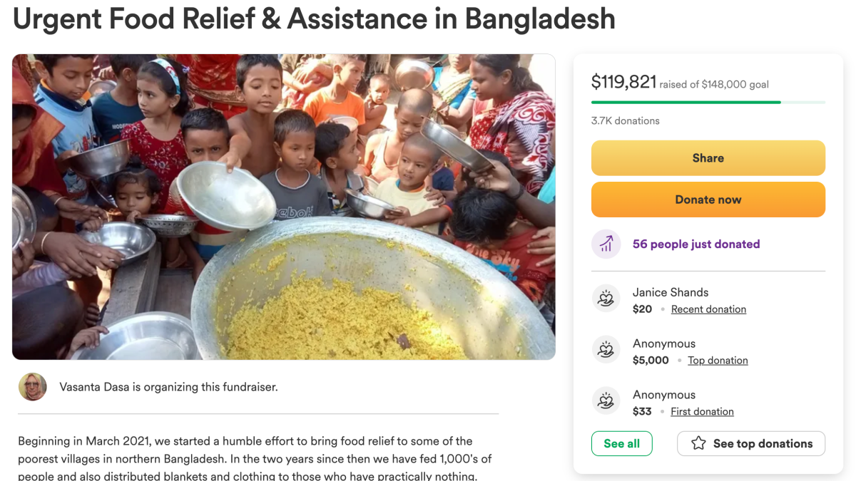 Reddit user accidentally donates $15K instead of $150 to Bangladesh hunger charity – NBC Los Angeles - Vimarsana News