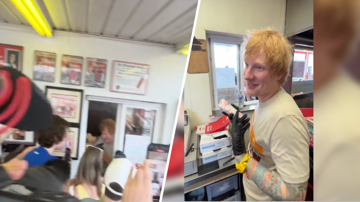 Ed Sheeran Learns How to Make a Philly Cheesesteak and Serves Them to Fans – NBC Los Angeles - Vimarsana News