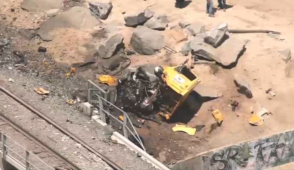 Amtrak train cars derail in collision with truck in Moorpark NBC Los