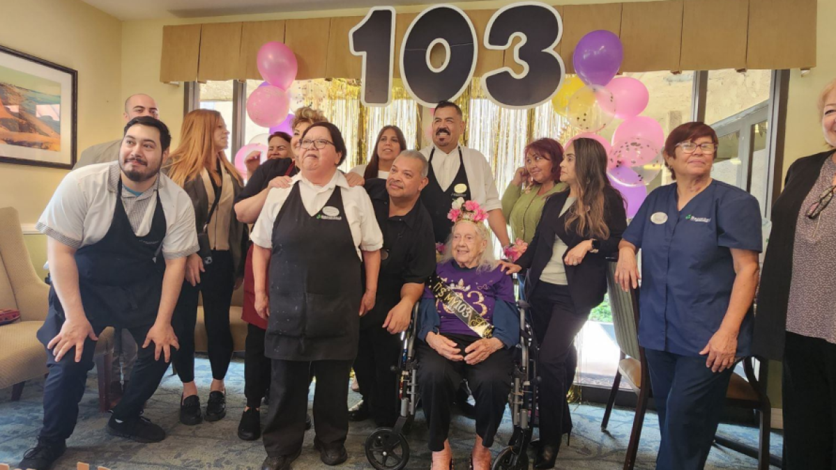 Woman Celebrates 103rd Birthday in Care Home with Rave-Themed Party