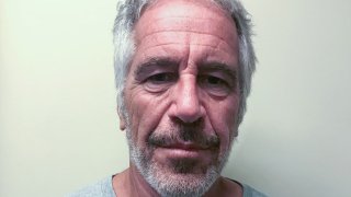 FILE - U.S. financier Jeffrey Epstein appears in a photograph taken for the New York State Division of Criminal Justice Services’ sex offender registry March 28, 2017, and obtained by Reuters July 10, 2019.