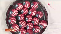 Learn how To make 4th of July-themed cupcakes