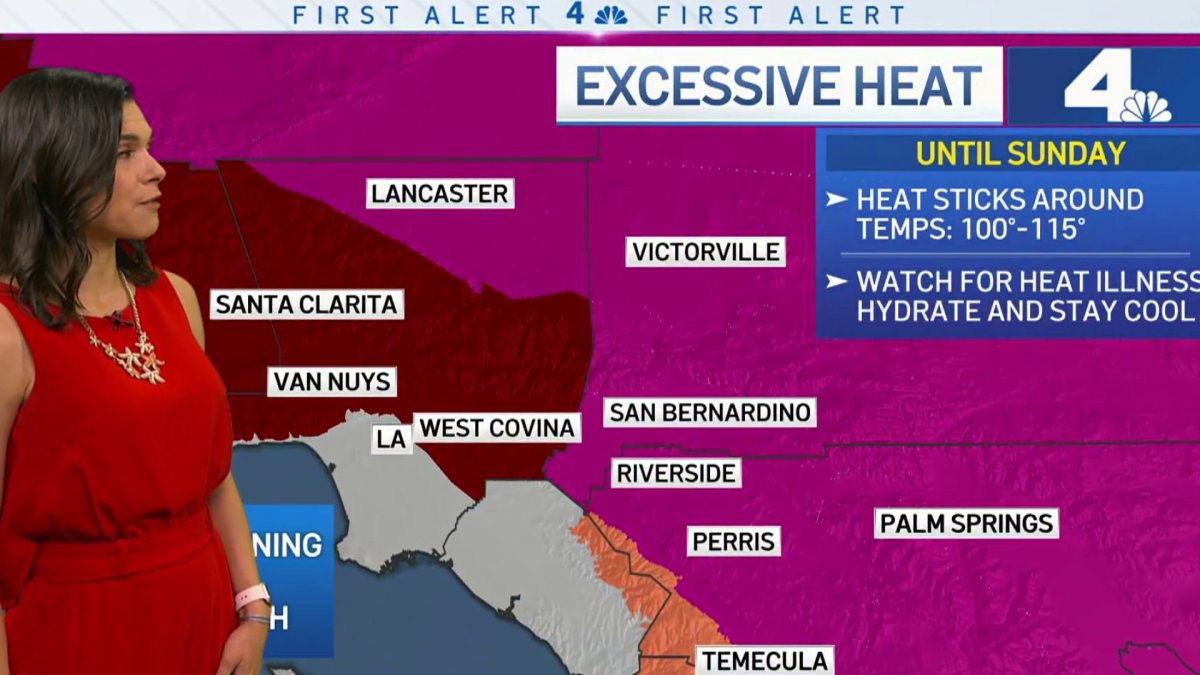 First Alert Forecast Sizzling Hot Nbc Los Angeles 2705